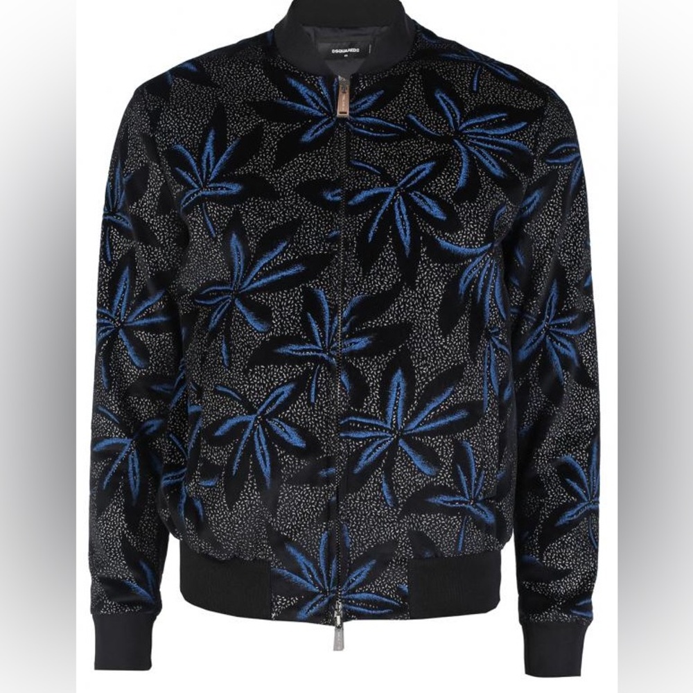DSQUARED2 VELVET FLORAL Bomber Jacket (Diesel, Zara, Allsaints, Coach)
